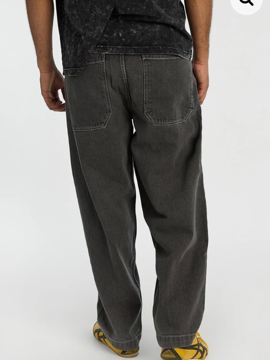 MENS BAGGY BLACK SKATER JEANS - Picture 1 of 3